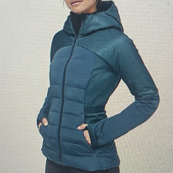 lululemon athletica Jackets & Blazers - Lululemon  "Down For it all Jacket" Size 10 Petrol Blue